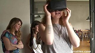 wild lesbian threesome licking and spanking