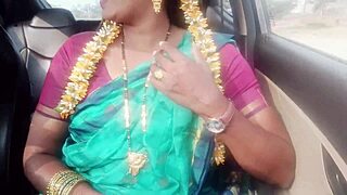 Indian housewife fucks husband's father in car with dirty talk