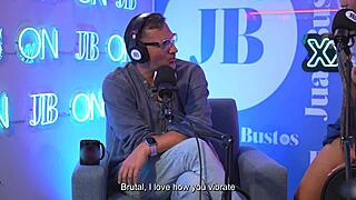 latina's rough vibrator leads to deepthroat on podcast