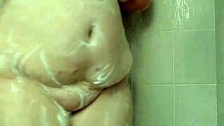 Shower Tease With Brunette In Bathing