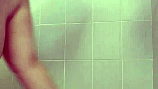 Shower Tease With Brunette In Bathing