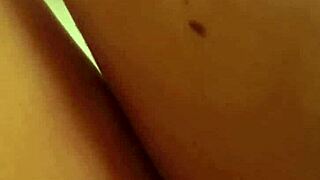 Abigail takes a quick shower and shaves her pussy