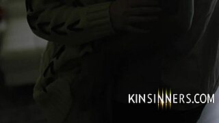 I obsess over step sis in cinema seduction fantasy with licking and riding