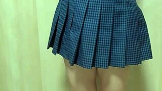 Schoolgirl in Disguise Plays with Anal Toys