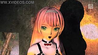 Megurine Luka Bound In Nude Bondage Goddess Pose