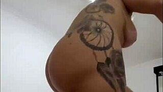 I ate the hot blonde's ass in white lingerie early morning, she sits more