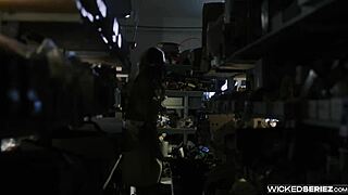 Emma Hix and Cherry Kiss kiss and deepthroat in hardcore sex scene