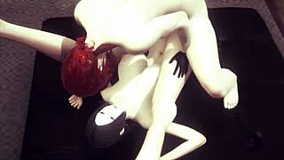 Asian babe with huge tits has sex