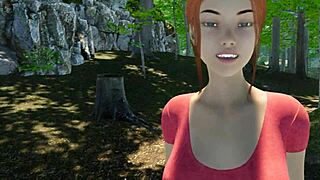 Redhead Shaved Pussy Outdoor Paradise Trails Vr!