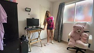 My ex boyfriend sneaks into my house and hides in my room to fuck me hard