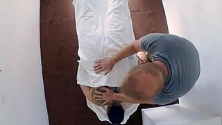 Raven Grey receives a relaxing massage session