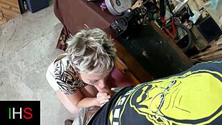 Intense threesome with two blonde whores