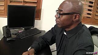 black monster cock for dirty petite 18+ teen 18+ with small 18+ tits after lesson with rimjob and massive facial at interracial sex