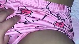 my stepfather gits horny with my pajamas and cums on my bed