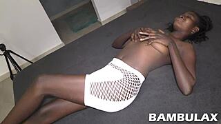 i fucked that ebony teen cutie from behind and filled her up good