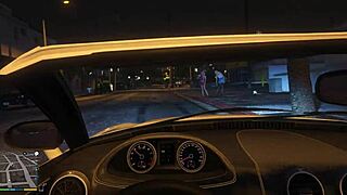 Dive into GTA 5's first-person hooker experience number 15, full of POV action in the car.