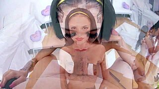Cute Tattooed Italian Girl Performs POV Scene with Huge Cock.