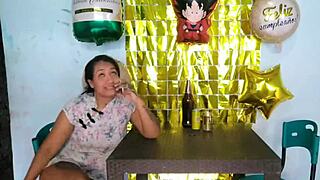 I prepared a nice surprise for my latina lover and she gave me a good fuck in return