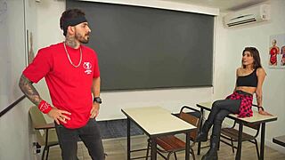 Petite And Horny Student Seduces Me With A Delicious Blowjob And Gives Me Her Juicy Pussy To Help Her Pass My Class