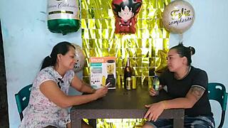 I prepared a nice surprise for my latina lover and she gave me a good fuck in return