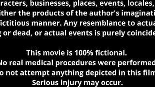 Student Interns At The Hospital Wear Black Gloves And Latex For Close Up Procedures With Giggles