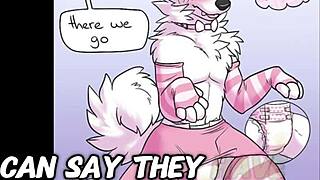 diapered delights, a furrys first time in cosplay costumes