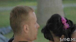 Legal age teen stuffs throat with cock in bent over position.