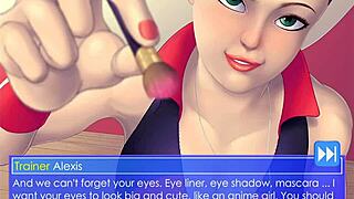 Oh, Trainer Alexis Is Fucking You With Her Strapon In This Crossdressing Femdom Game!