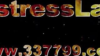 Masochist Male Dominated by Japanese Mistress in Shop