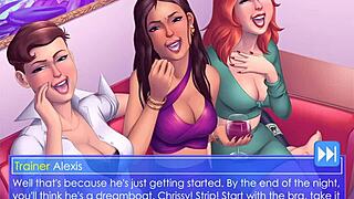 Oh, Trainer Alexis Is Fucking You With Her Strapon In This Crossdressing Femdom Game!