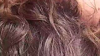 sexy milf housewife gives passionate blowjob and doggy fuck to husband, cumming in mouth outdoors