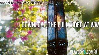 leighla habib shows petite body outdoors