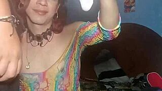 Realfemboy update with bold crossdressing shemale action