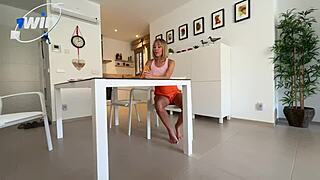 she gets an orgasm when she gives a blowjob with an anal plug and thats not all