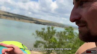 husband and wife turn barbecue into public group sex