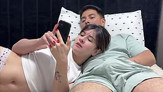 Stepsister Interrupts Game for Cock Suck