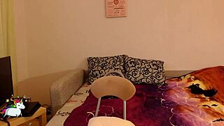 Camgirl gets fucked hard and creampied in various positions.