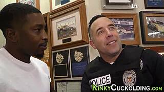 Busty wife sucks schlong