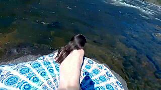 Hot Couple Risks Beach Sex For Huge Cumshot