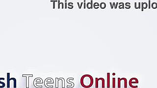 British 19 Year Old Emo Girl Feels Passionate Oily Handjob for Her Older Boyfriend on the Sofa