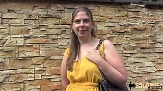 French MILF Alice demands rough anal from a severe guy