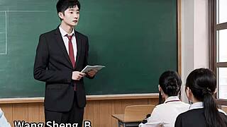 Chinese wife Miss Bai Jie in intriguing part 1 scene