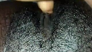 Black Wet Pussy Solo Masturbation!
