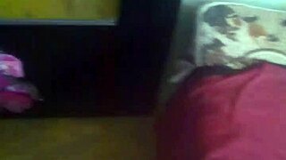 I watch my cousin use the vibrator outdoors.