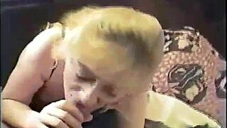 Two mature amateurs suck and fuck in homemade setting.