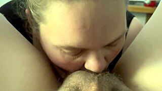 Swallowing milf sucking sissy bitch's small hairy dick