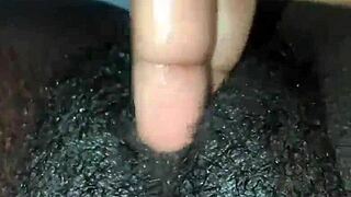 Black Wet Pussy Solo Masturbation!