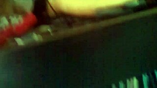 I watch my cousin use the vibrator outdoors.