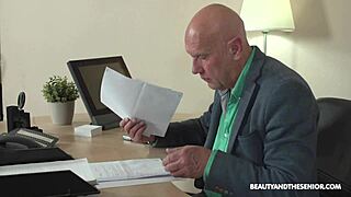 Beautiful Shaved Woman In Relaxing Massage Scene