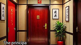 Chinese wife Miss Bai Jie in intriguing part 1 scene